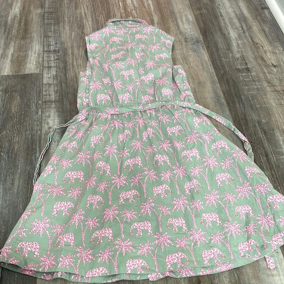 Crewcuts Palm Tree and Elephant Shirtdress - 8 - Picture 6 of 8